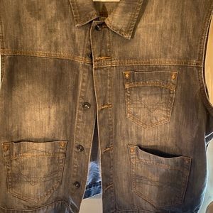 Vintage 80’s Rocawear denim vest, size 46
